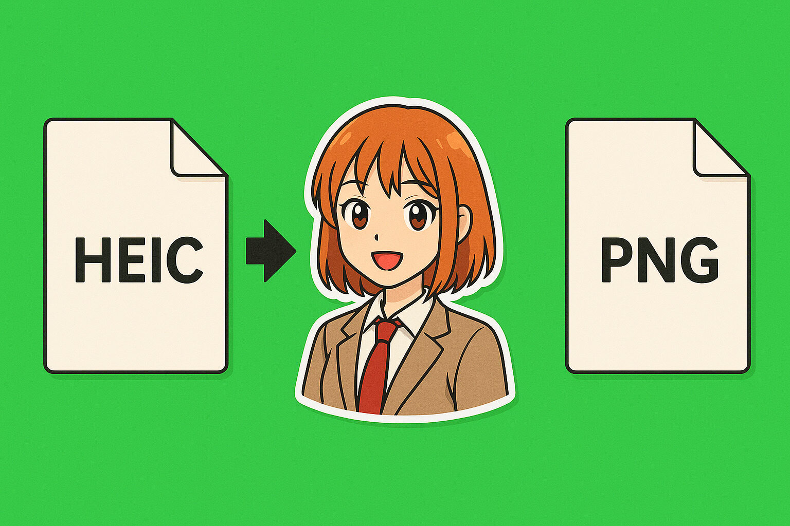 How to Prepare Anime Stickers by Converting HEIC Files to PNG